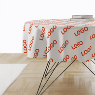 Tischdecke rund mit Logo oder Muster bedruckt