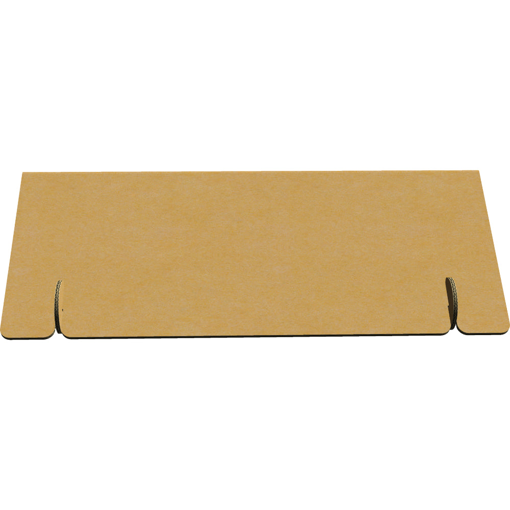 Bedruckte Werbebanner aus Karton 100x30x30