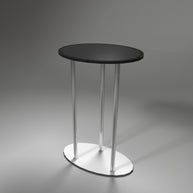 Theke Oval Gestell aus Alu und Holz