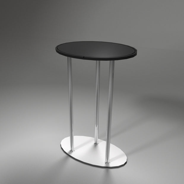 Theke Oval Gestell aus Alu und Holz