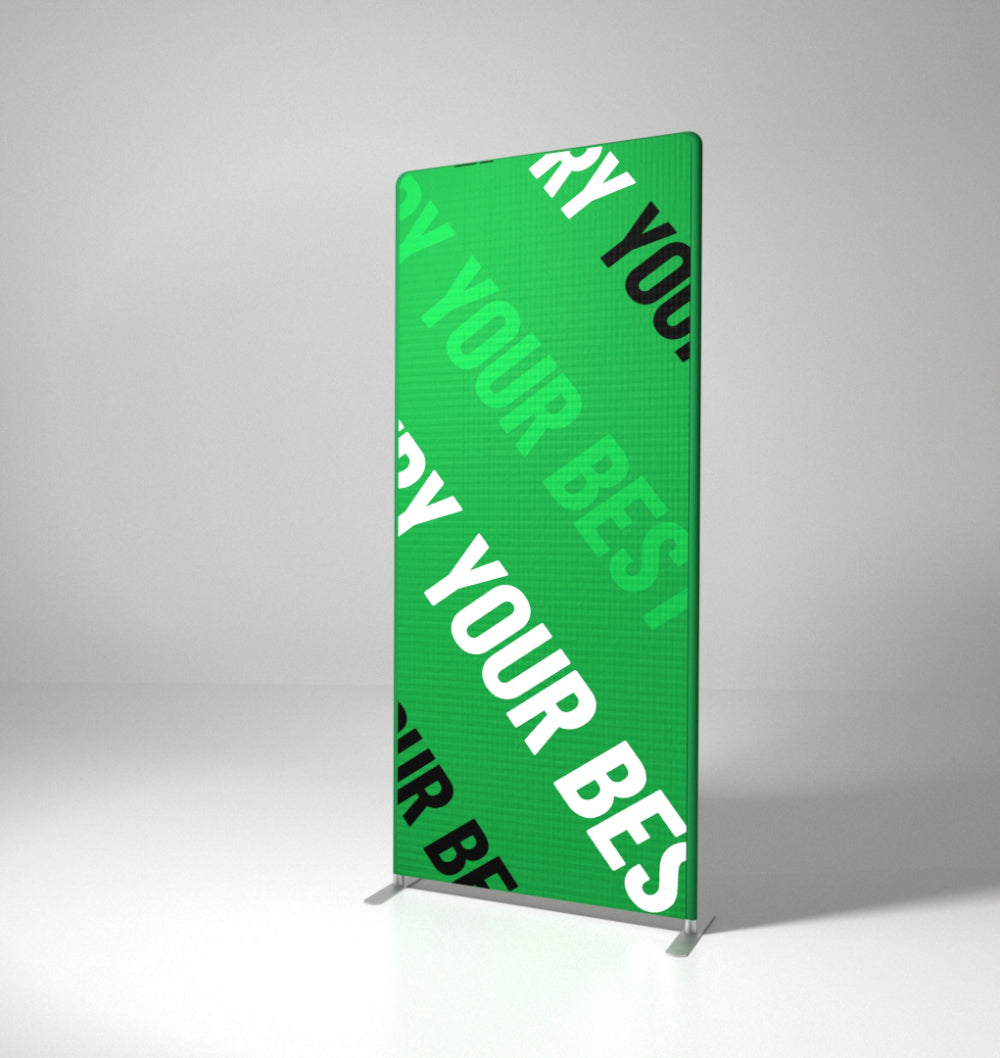 Textil Roll-up 85cm mit Logodruck einseitig oder beidseitig