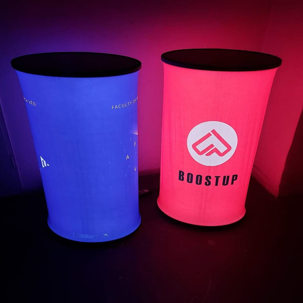 LED Theke Textil mit Branding