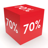 Karton Würfel Rabatt 70%