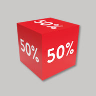 Karton Würfel Sale 50%