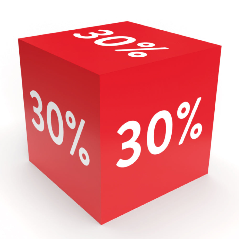 Pappwürfel 30% Muster