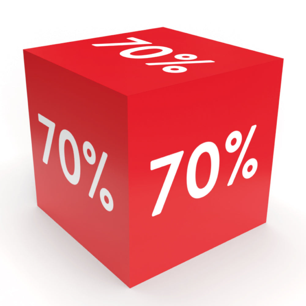 Karton Würfel Rabatt 70%