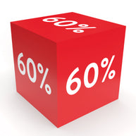 Sale Karton Würfel 60%