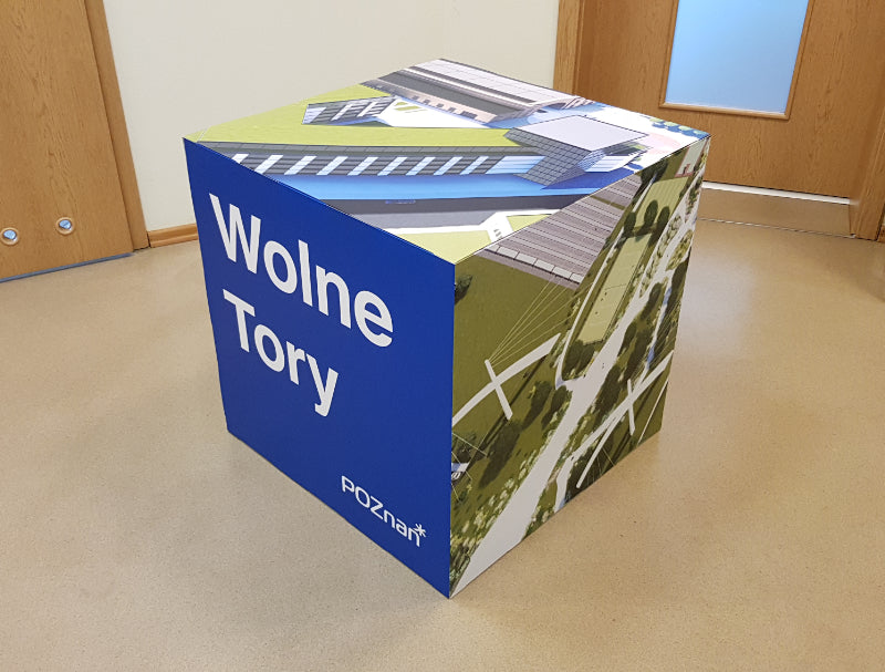 Pappwürfel bedruckt