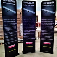 Textiler Roll-up 60 mit Logodruck