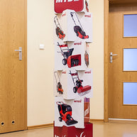 Totem aus Würfeln bedruckt
