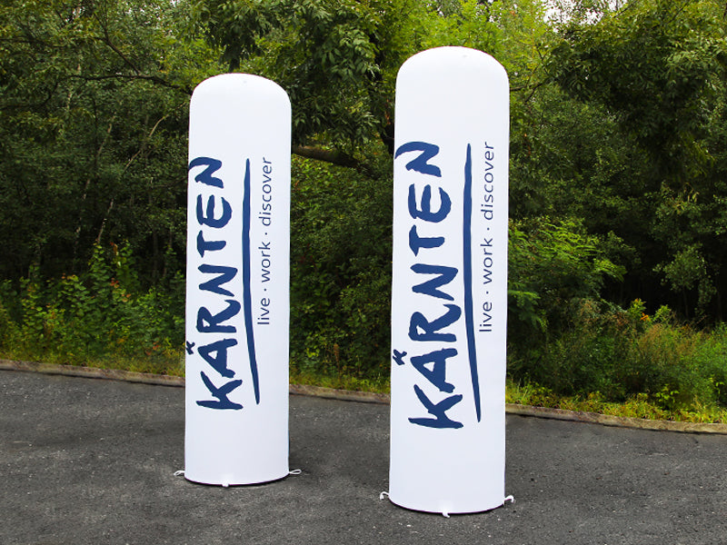 Aufblasbare Werbesäule mit Logodruck