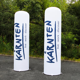Aufblasbare Werbesäule mit Logodruck