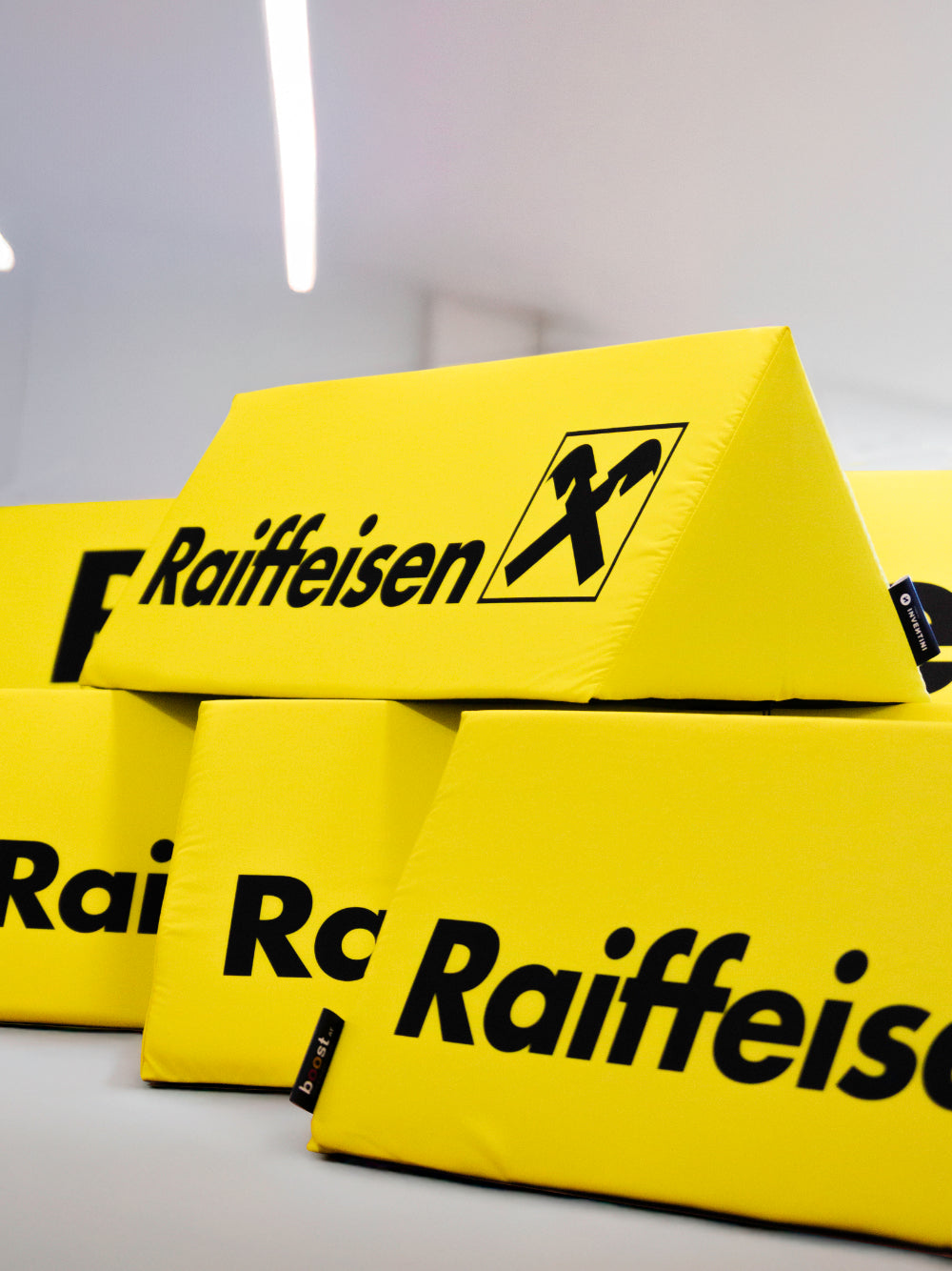 Softbande Dreieck 150x40 für Sponsor
