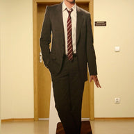 Figur 180cm bedruckt