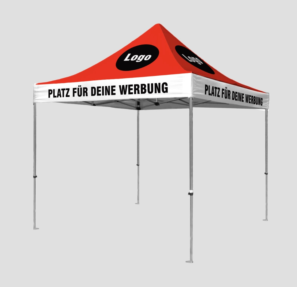 Promo Faltzelt 3x3 mit bedrucktem Dach