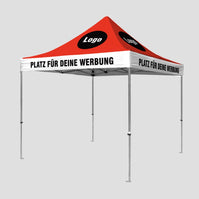 Promo Faltzelt 3x3 mit bedrucktem Dach
