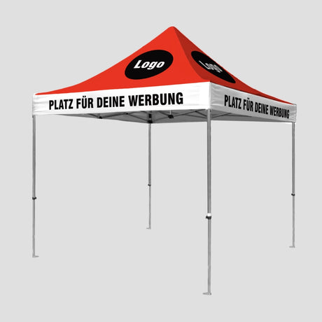 Promo Faltzelt 3x3 mit bedrucktem Dach