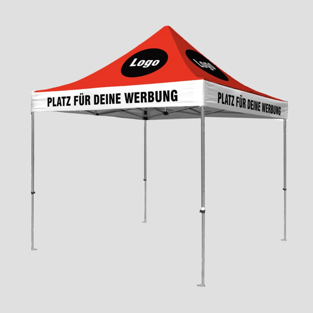 Promo Faltzelt 3x3 mit bedrucktem Dach