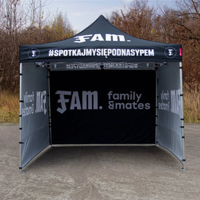 Aluzelt faltbar 3x3 mit Logodruck