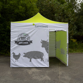 Eventzelt 3x3 bedruckt