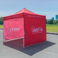 Faltpavillon 3x3 mit 3 bedrucken Seiten