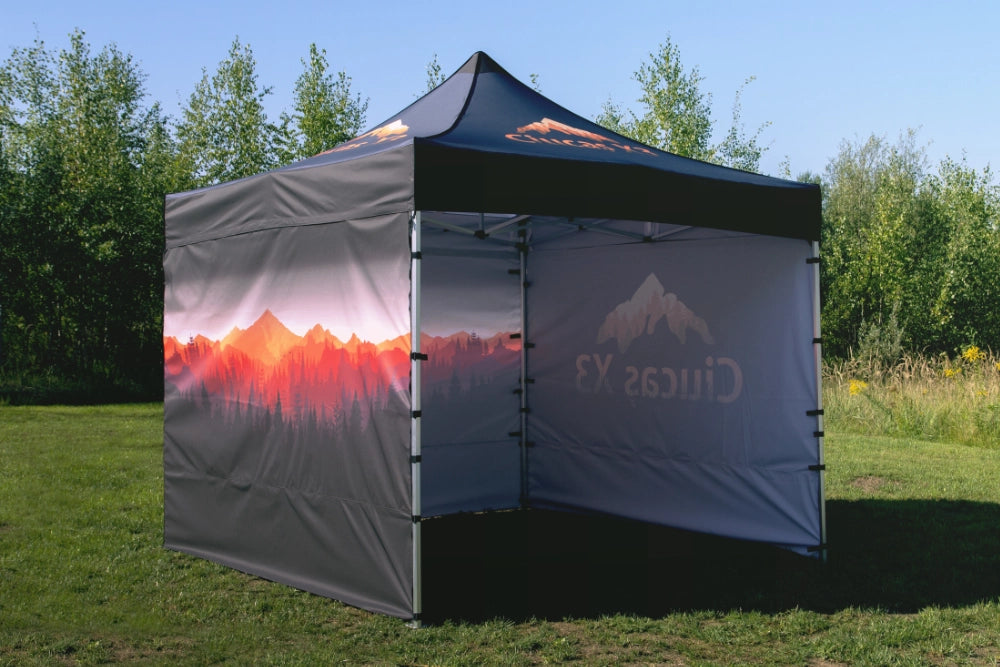 Pavillon 3x3 Logo bedruckt