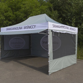 Logozelt 3x4m für Gastronomie