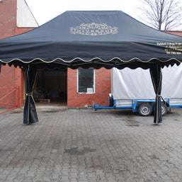 Begräbnis Zelt 3x4,5m mit Logodruck