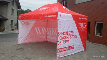 Faltpavillon 3x4,5m mit Logodruck