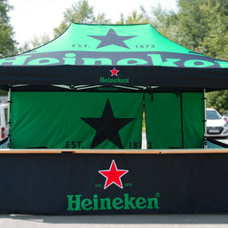 Marktzelt 3x4,5m mit Logo bedrucken