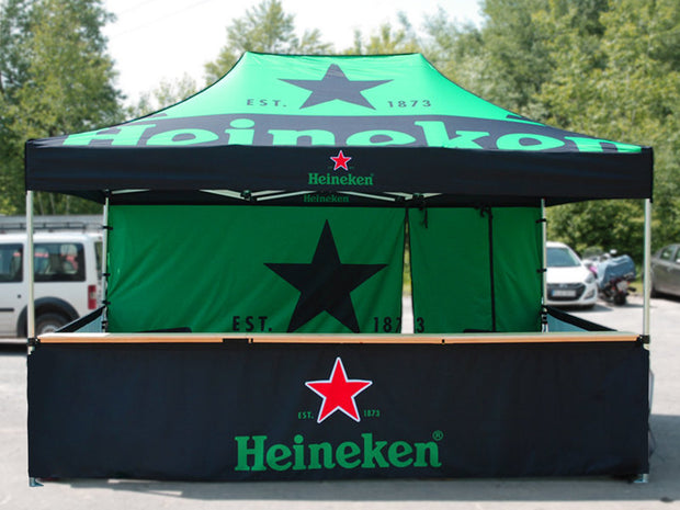 Marktzelt 3x4,5m mit Logo bedrucken