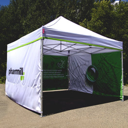 Pavillon 3x4 Logo bedruckt klappbar