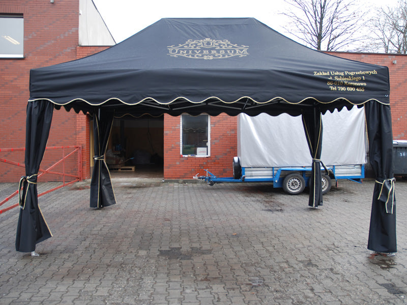 Begräbnis Zelt 3x4,5m mit Logodruck