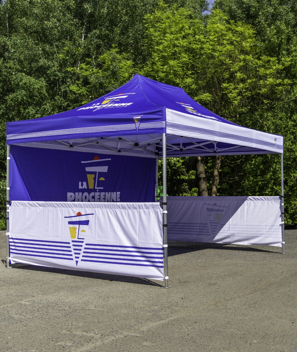 Stadzelt 3x4m mit Halbwand