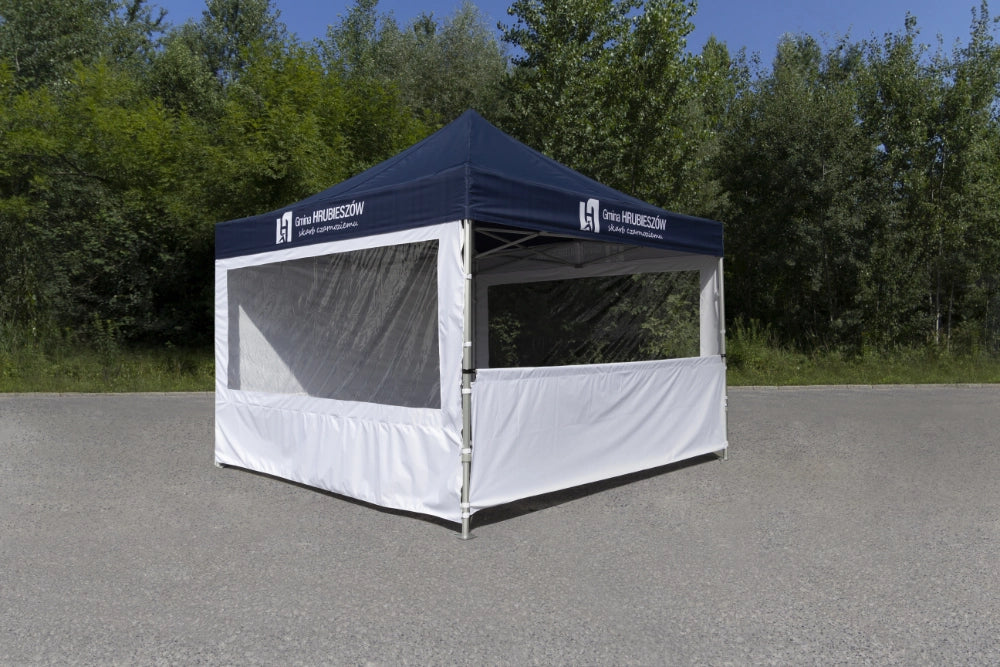 Pavillon bedruckt mit Panoramafenstern