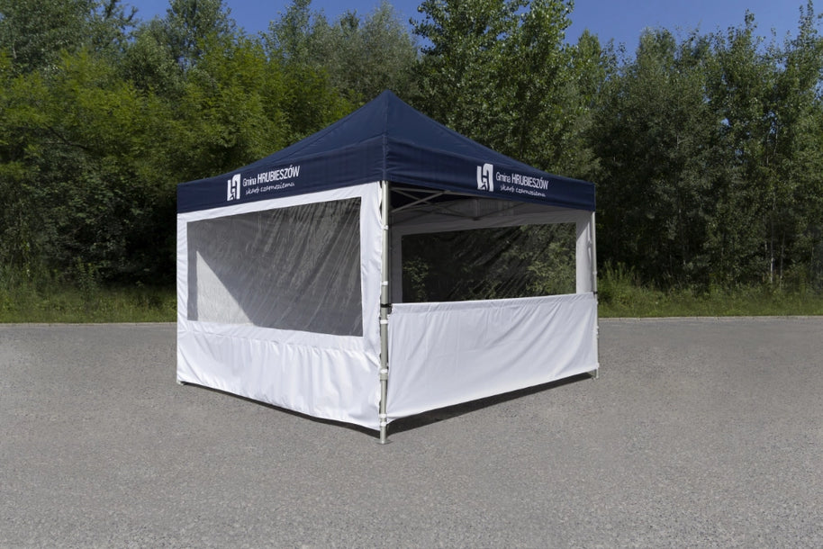 Pavillon bedruckt mit Panoramafenstern