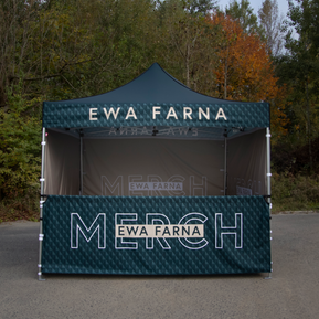 Faltzelt 4x4 Premium mit Branding doppelseitig bedruckt