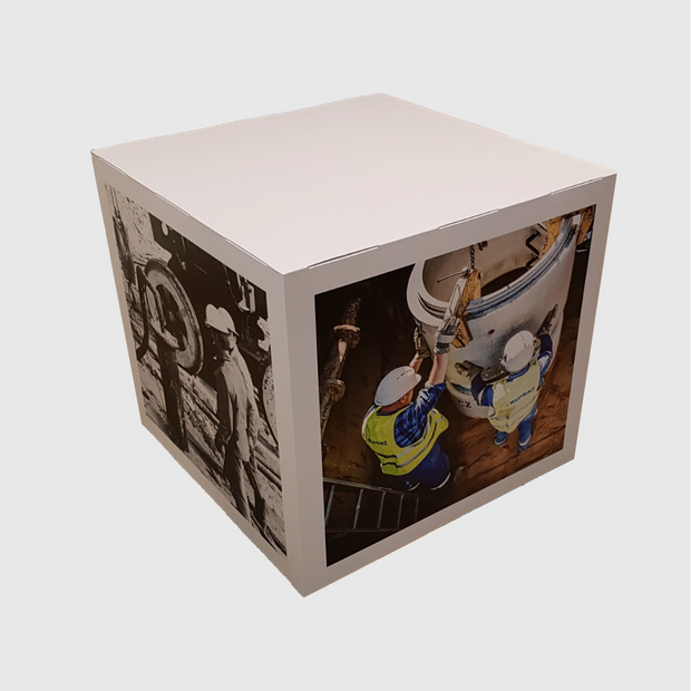 Displaywürfel aus Karton 80x80cm