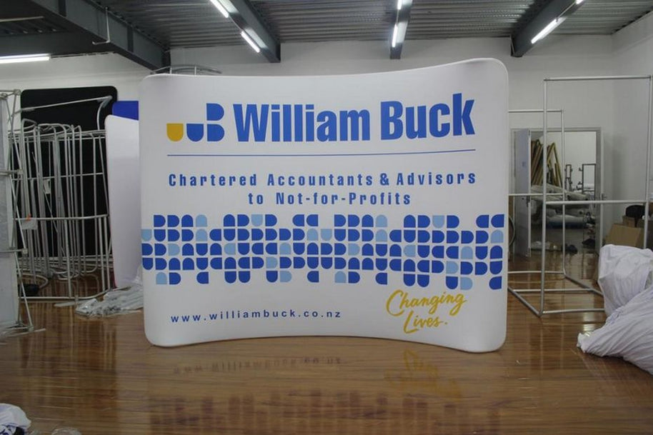 Gewölbte Rückwand 300 bedruckt