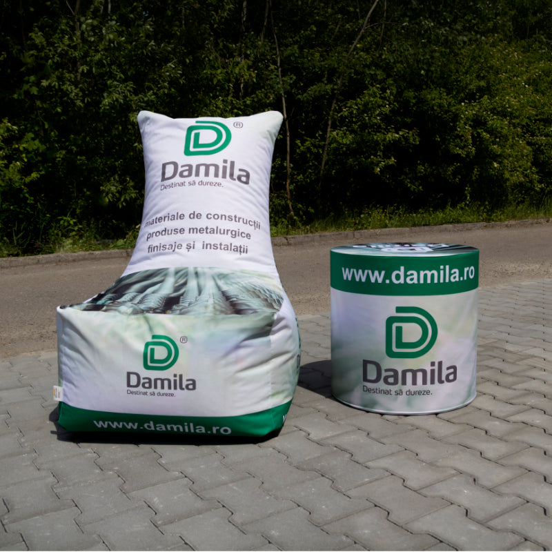 Bedruckter Sitzsack Sessel