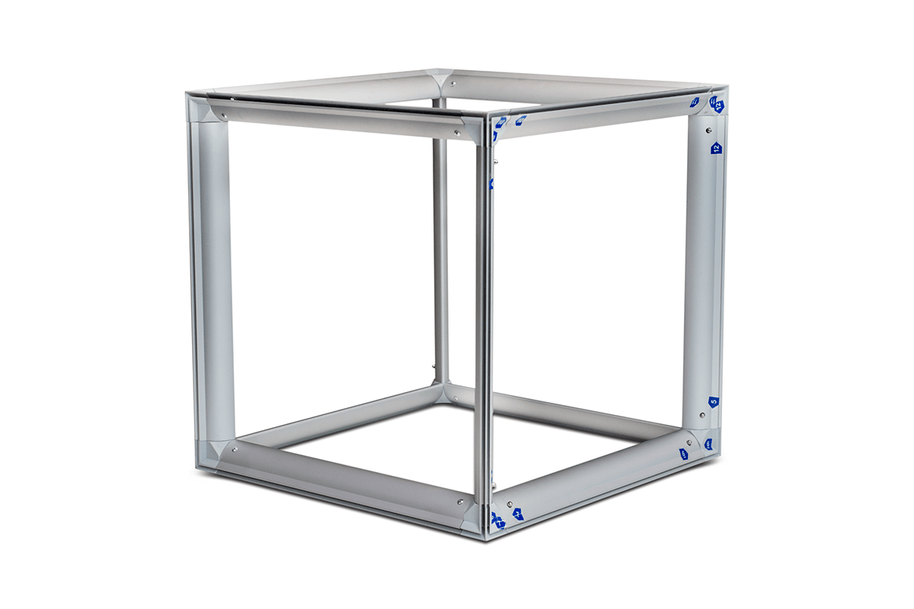 Werbewürfel Alu faltbar 50×50