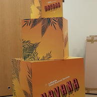 Pappwürfel mit Logodruck