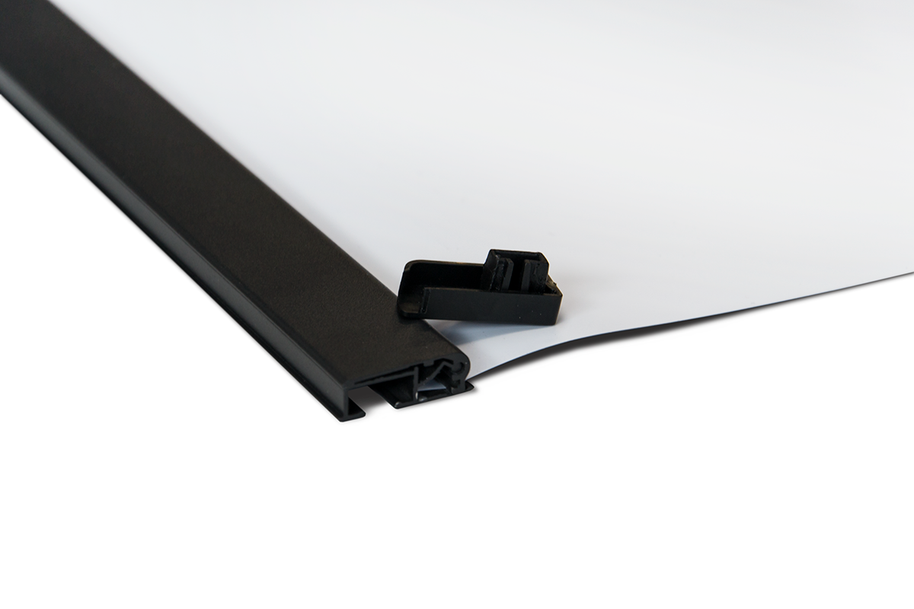 Rollbanner Schwarz Details