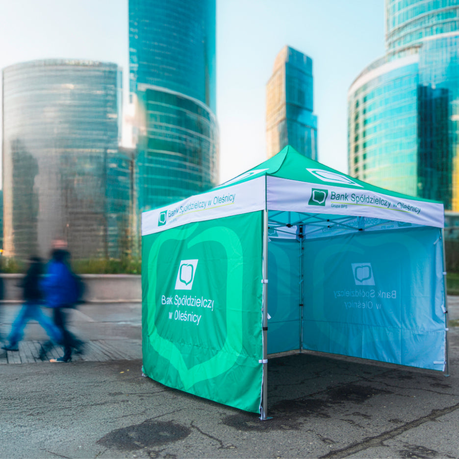 Faltpavillon Express 3x3 mit Branding