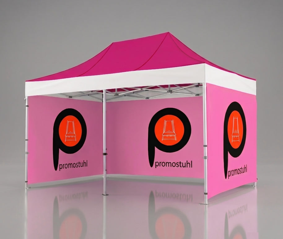 Faltpavillon 3x6 mit Logo Konfiguration