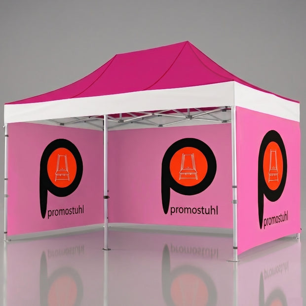 Faltpavillon 3x6 mit Logo Konfiguration