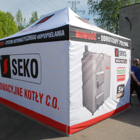 Faltzelt 4x6m mit bedrucktem Dach – Bild 9