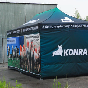 Faltzelt 4x6m mit bedrucktem Dach – Bild 10