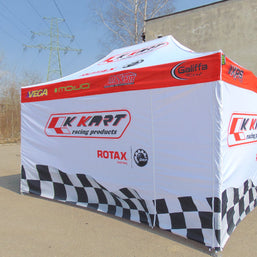 Faltzelt 4x6m mit bedrucktem Dach – Bild 12