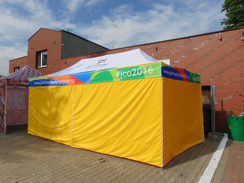 Faltzelt 4x6m mit bedrucktem Dach – Bild 16